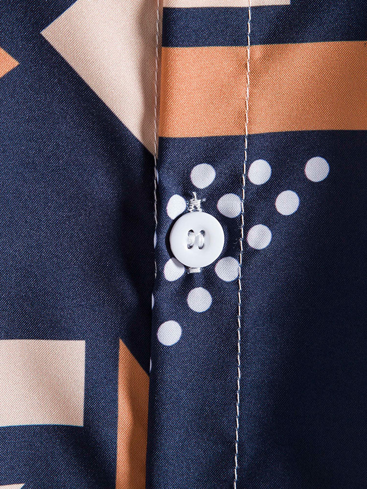 Shirt met geometrische print