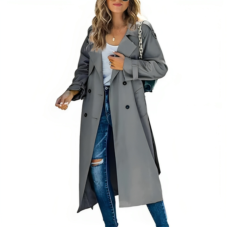 Elegante windjack trenchcoat voor dames
