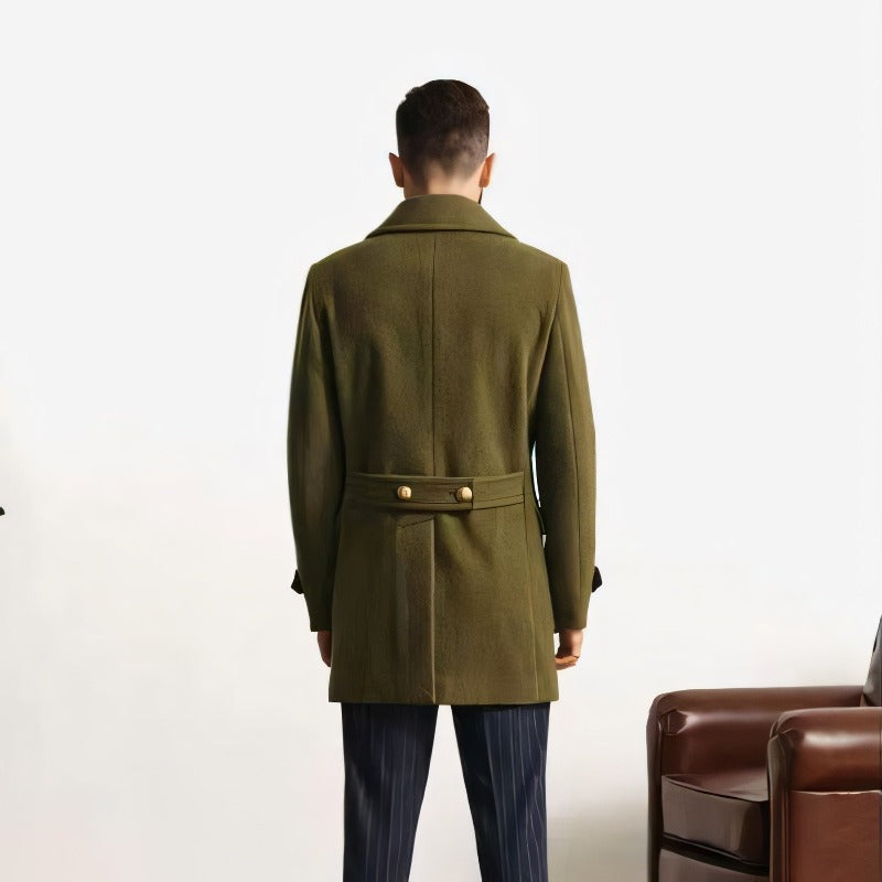 Adam™ - Warme herenjas met steekzakken en jaskraag