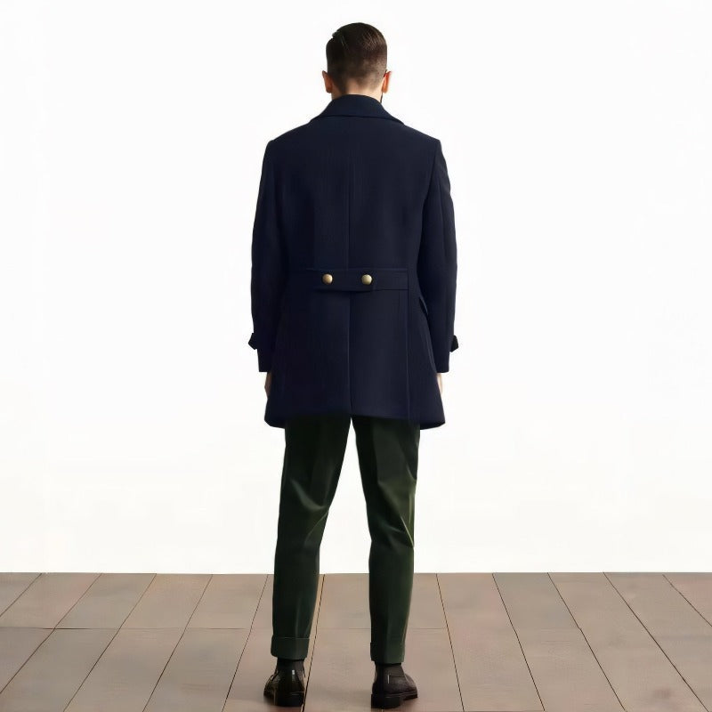 Adam™ - Warme herenjas met steekzakken en jaskraag