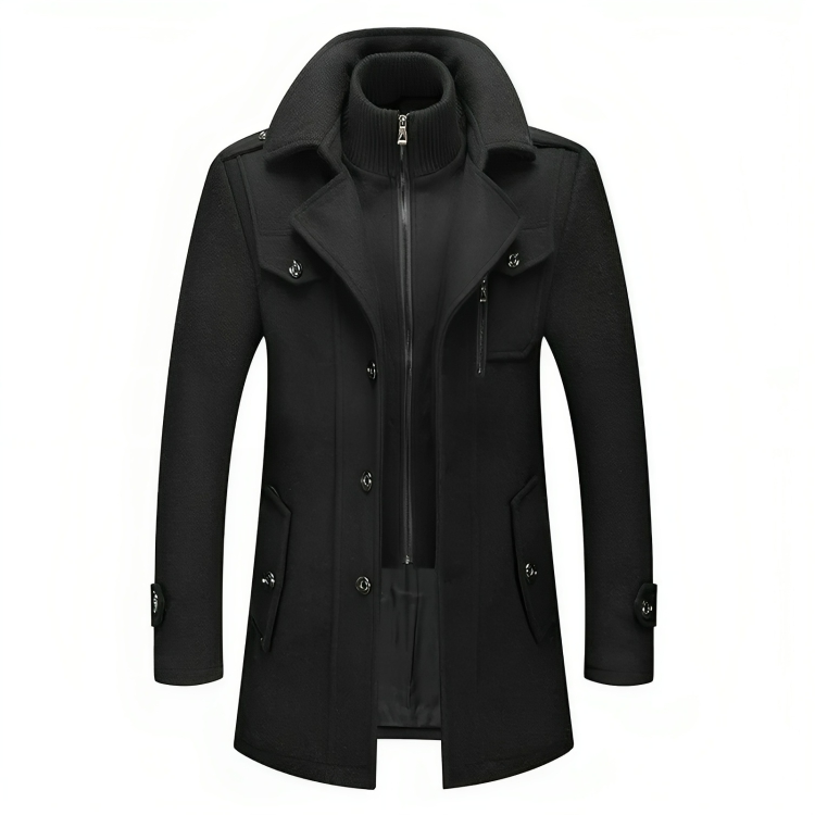 Elegante winter trenchcoat voor mannen