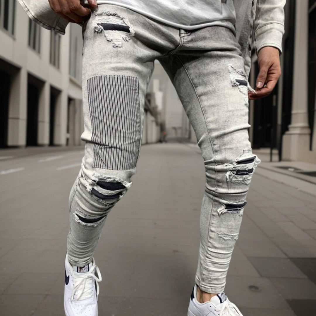 Conrad™ Jeans broek in gescheurd denim van hoge kwaliteit