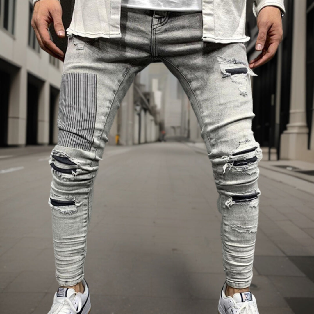 Conrad™ Jeans broek in gescheurd denim van hoge kwaliteit