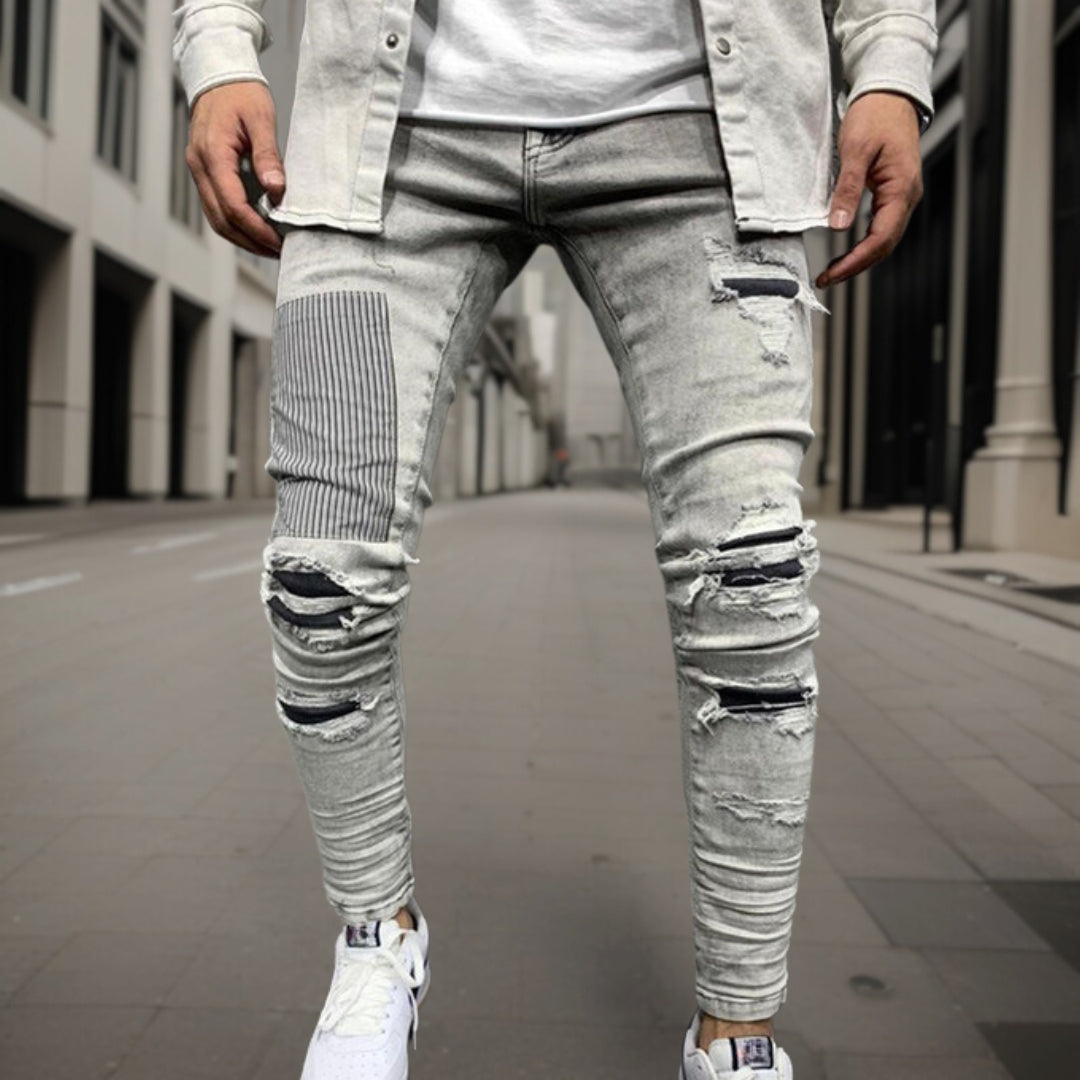 Conrad™ Jeans broek in gescheurd denim van hoge kwaliteit