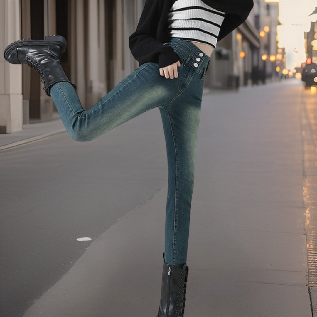 Sonia™ | Slanke denim broek van hoge kwaliteit