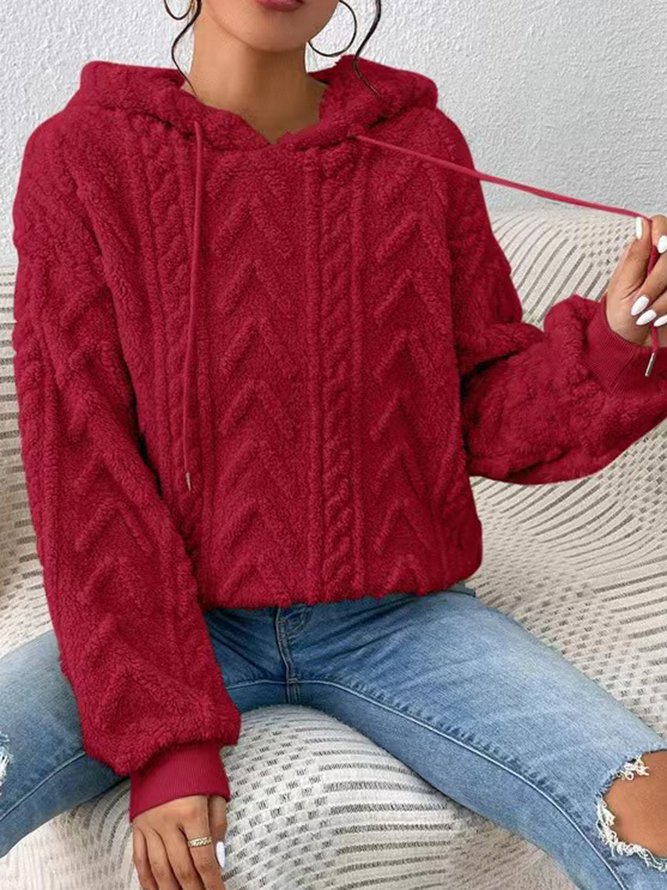 Herfst sweatshirt met capuchon en ritssluiting