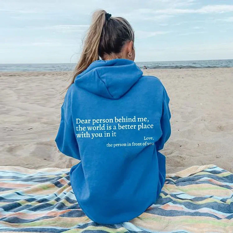 "Beste persoon achter mij Hoodie
