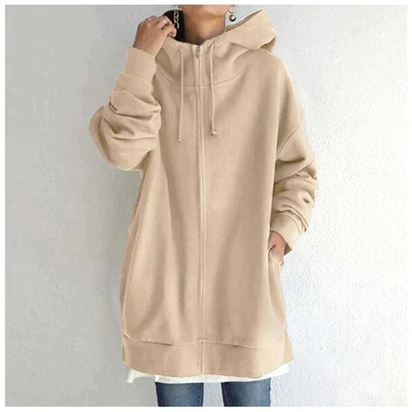 Alexia | Herfst/winter hoodie met rits voor dames
