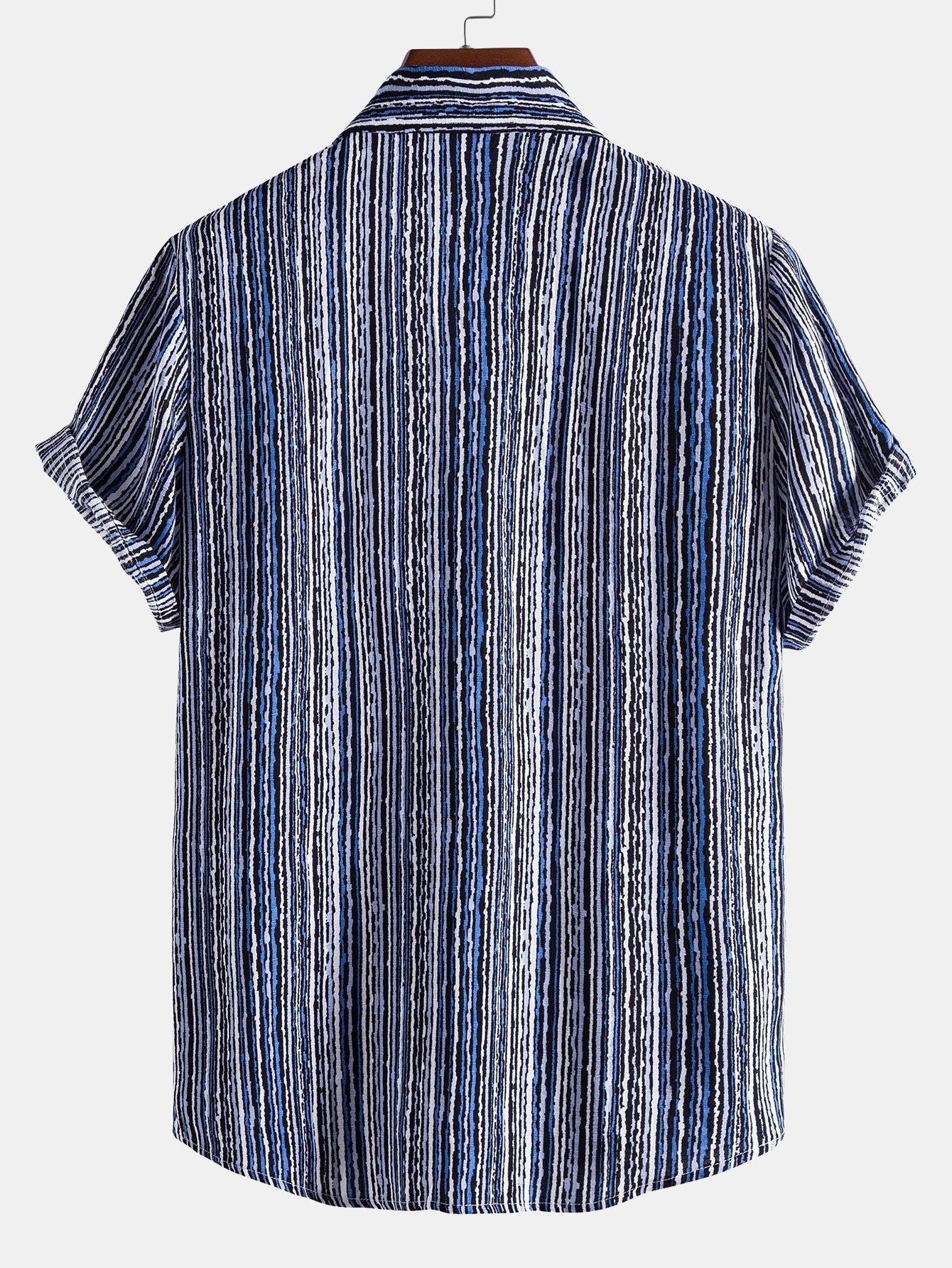 Golvend overhemd met knoopsluiting