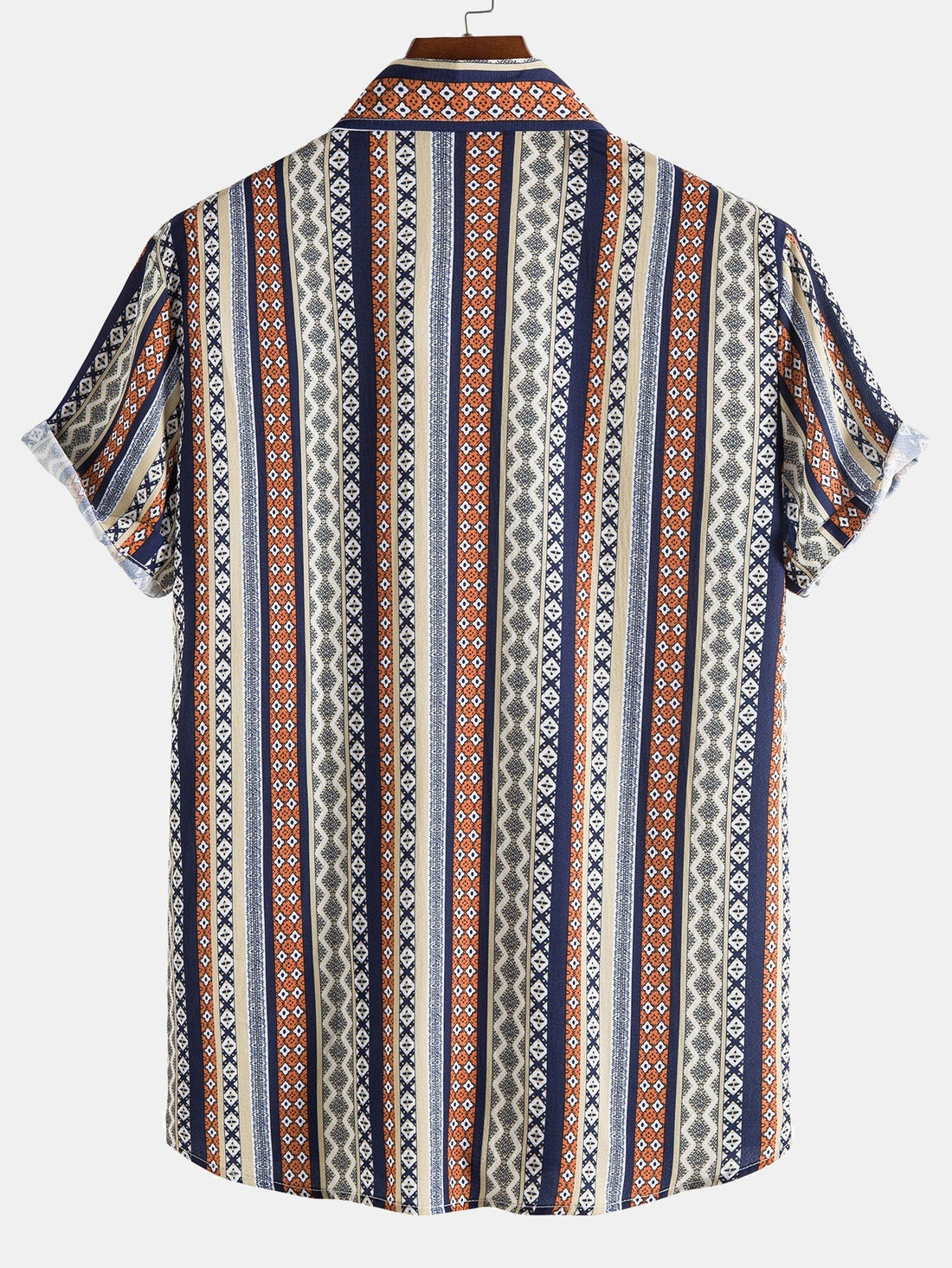 Shirt met etnische geometrieprint