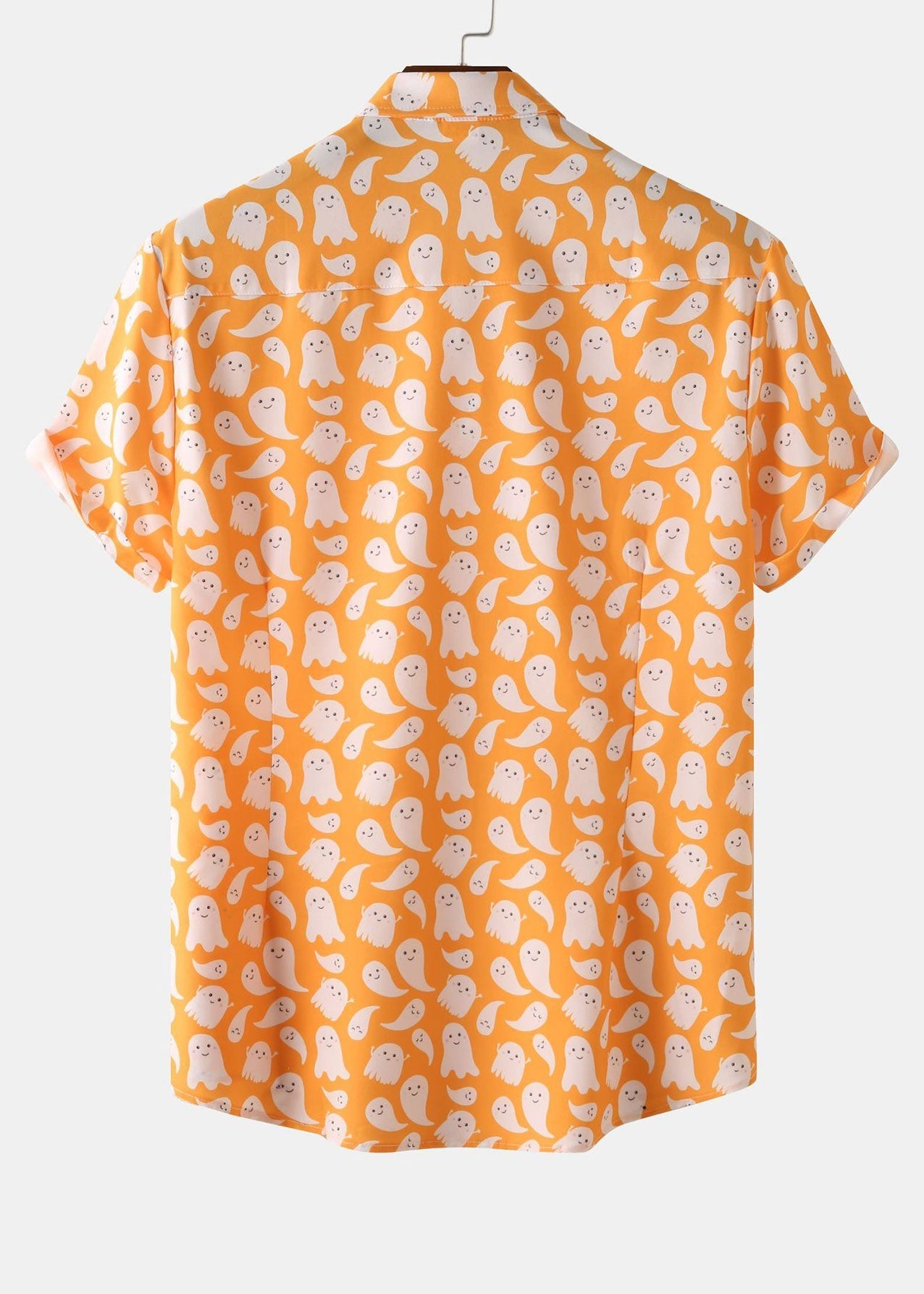 Halloween Spook Print Button Up Shirt