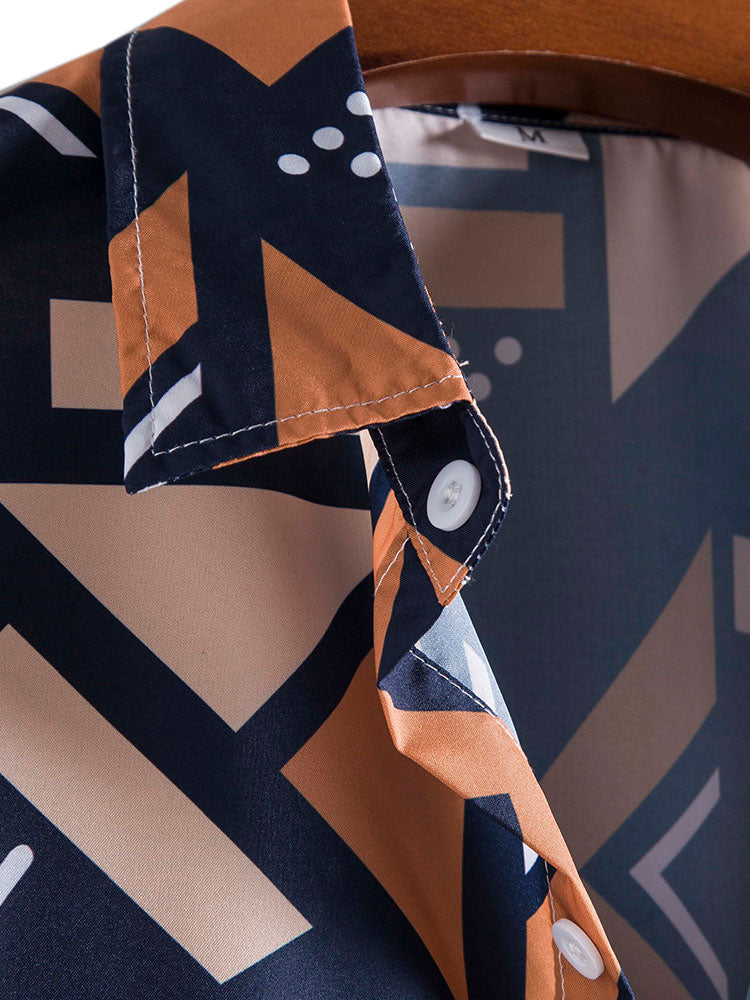 Shirt met geometrische print