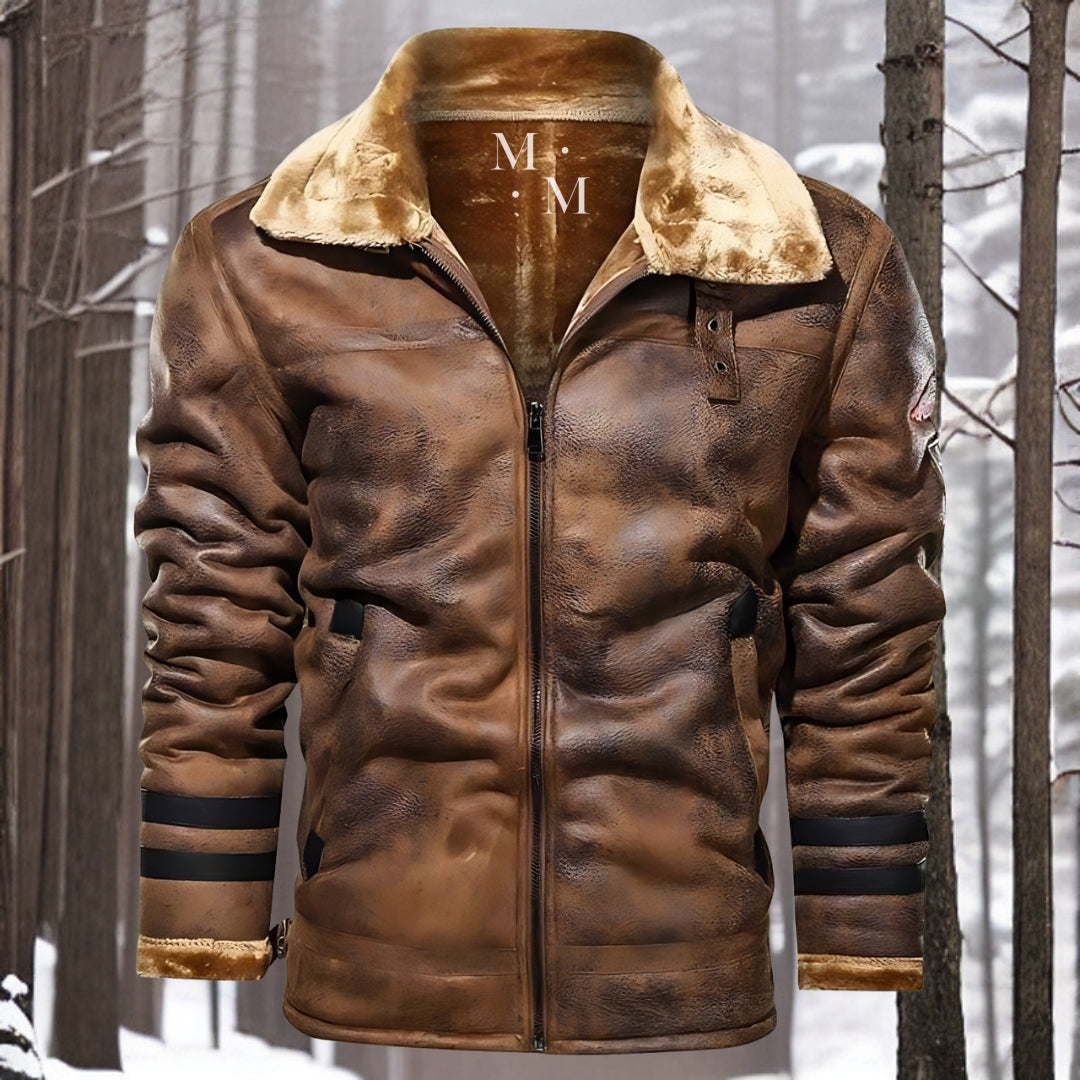 Friedrich™ | Hoogwaardige leren winterjas