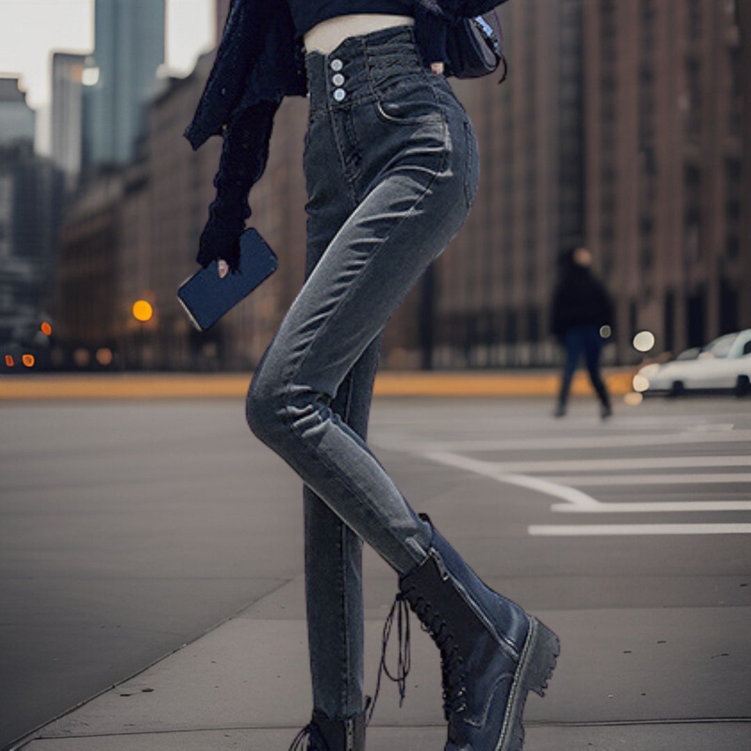 Ilona | Trendy jeans met hoge taille