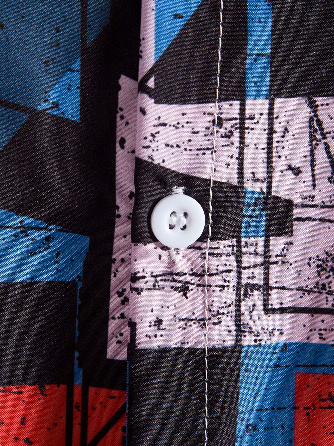 Shirt met gevlekte geometrische print