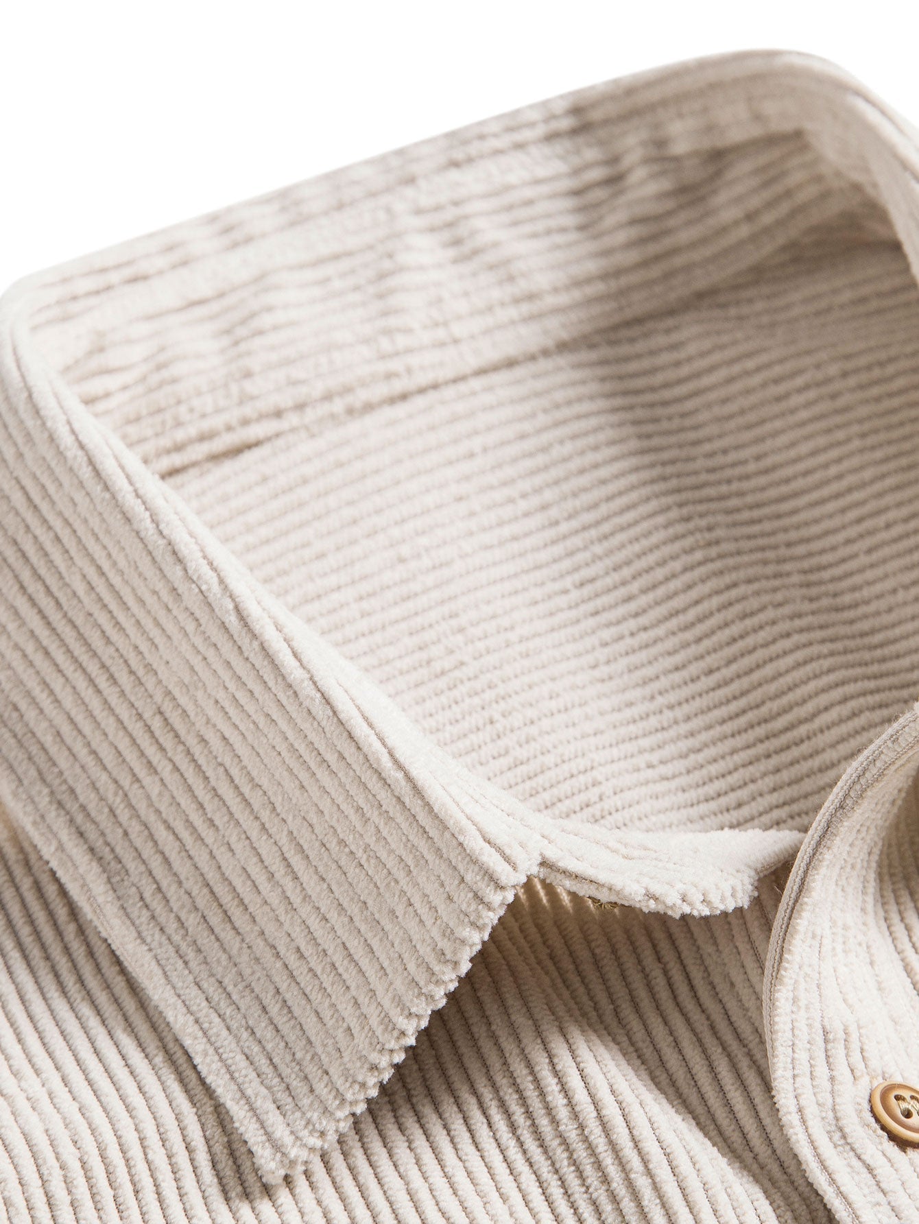 Corduroy overhemd met korte mouwen en knopen