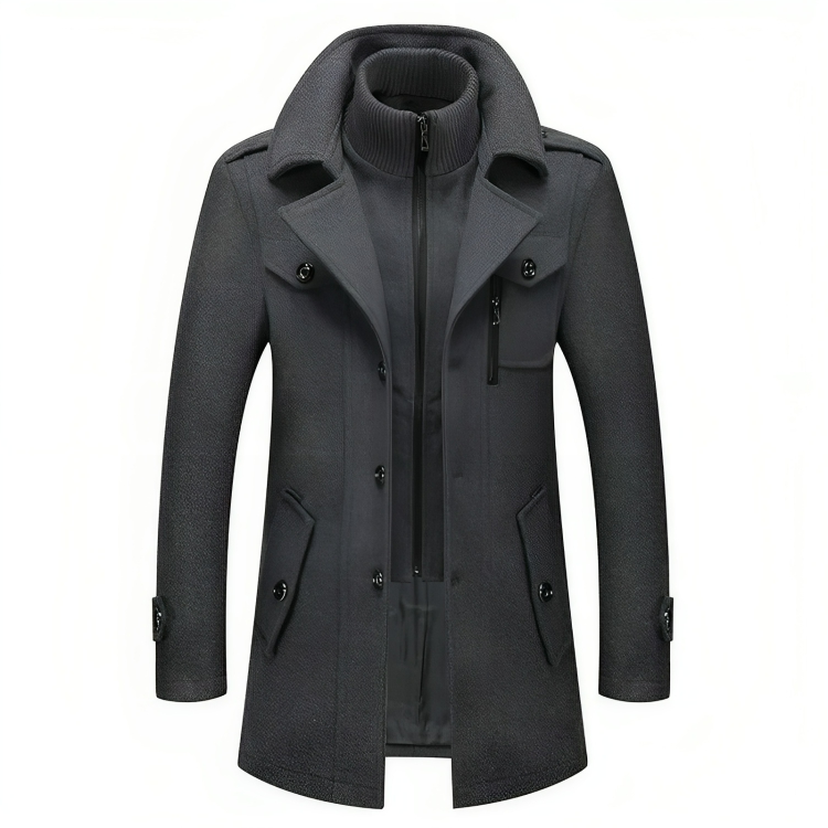 Elegante winter trenchcoat voor mannen