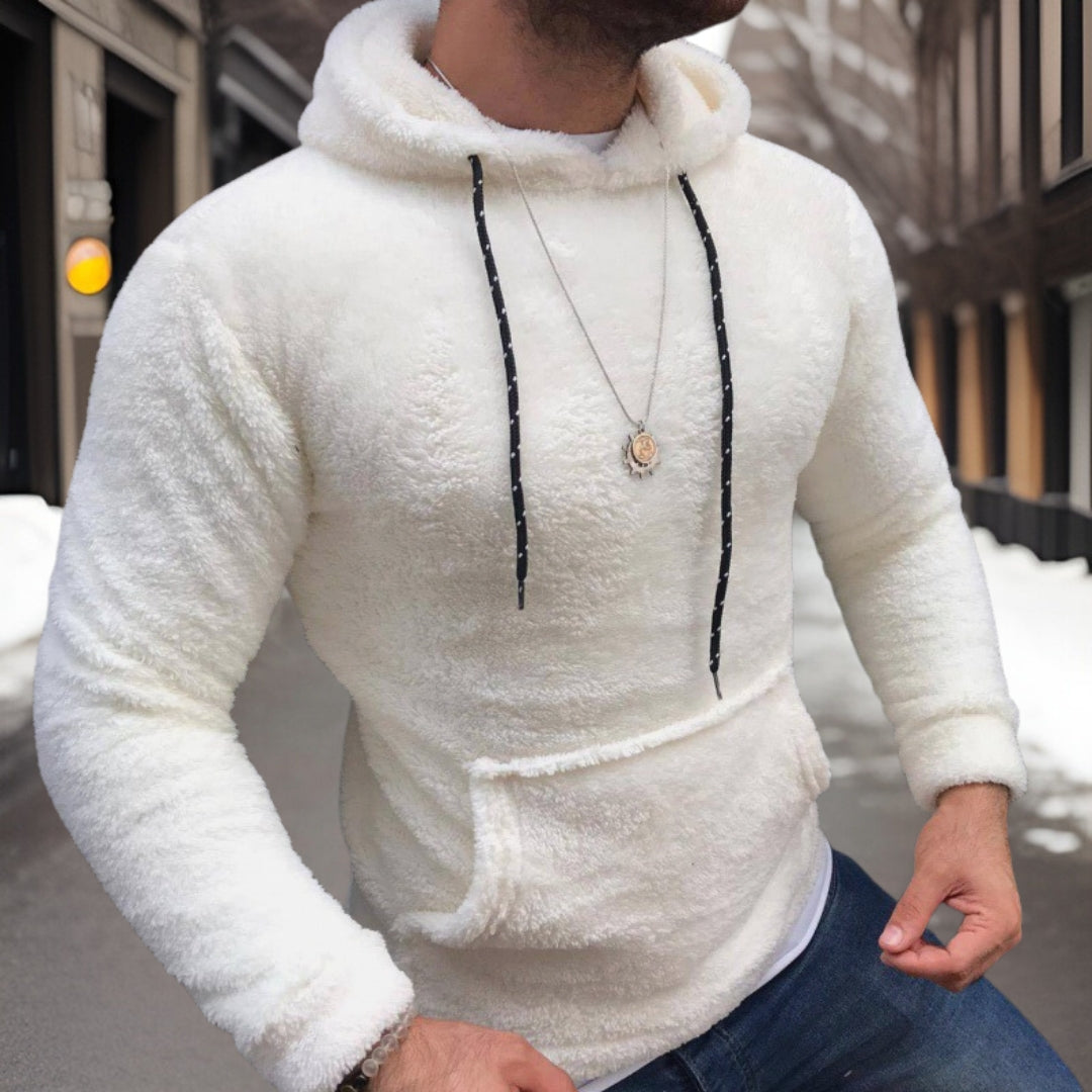 Franklin™ - Stijlvolle warme hoodie met bontrand