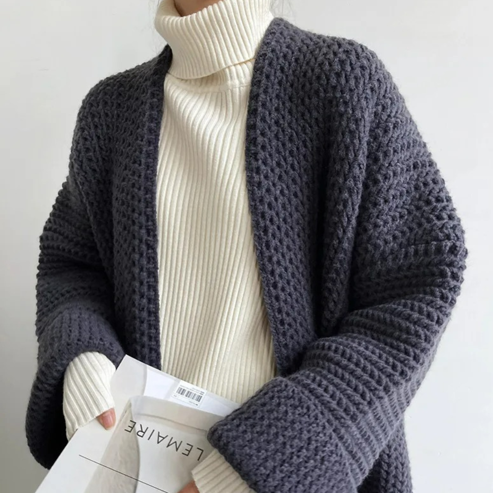 Oversized gehaakte gebreide trui voor dames