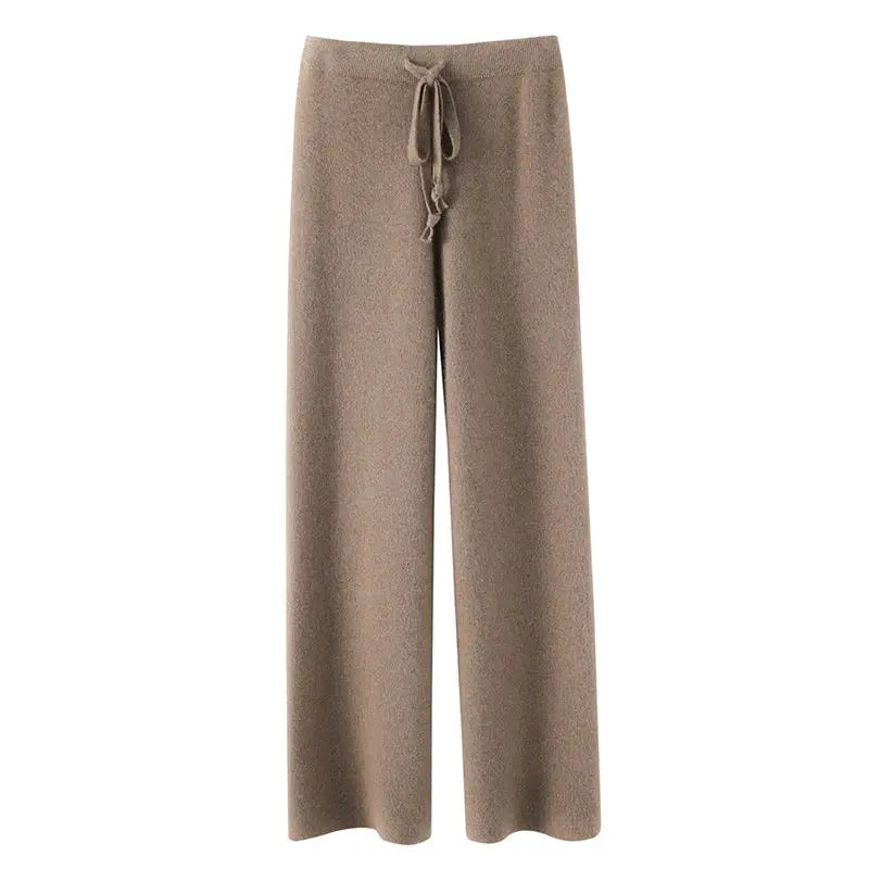 Broek met hoge taille Warme broek