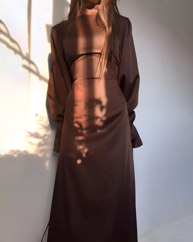 Elegante lange maxi-jurk voor vrouwen