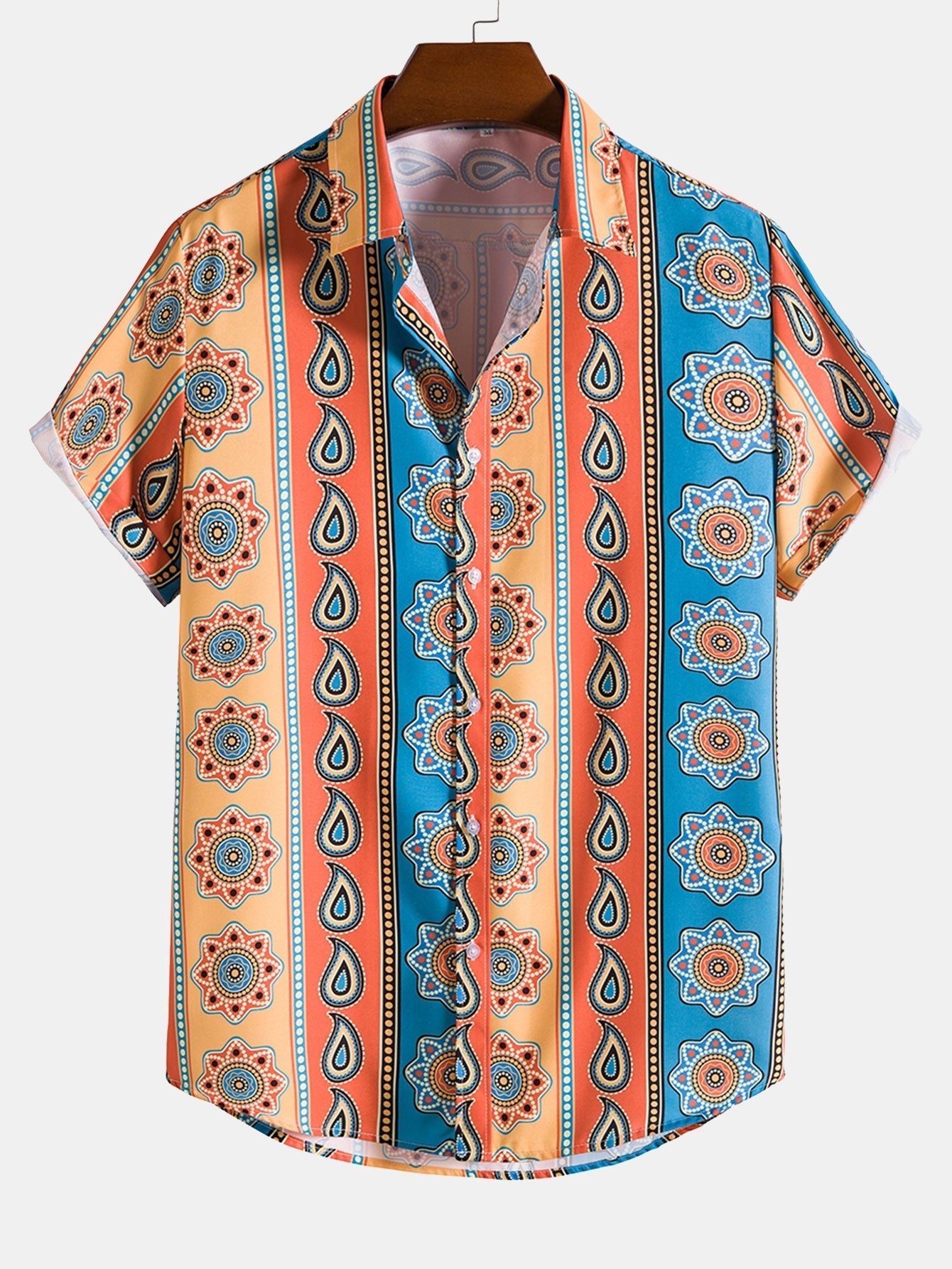 Shirt met paisleyprint
