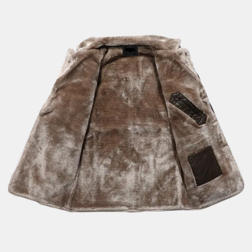 Leren winterjas voor heren