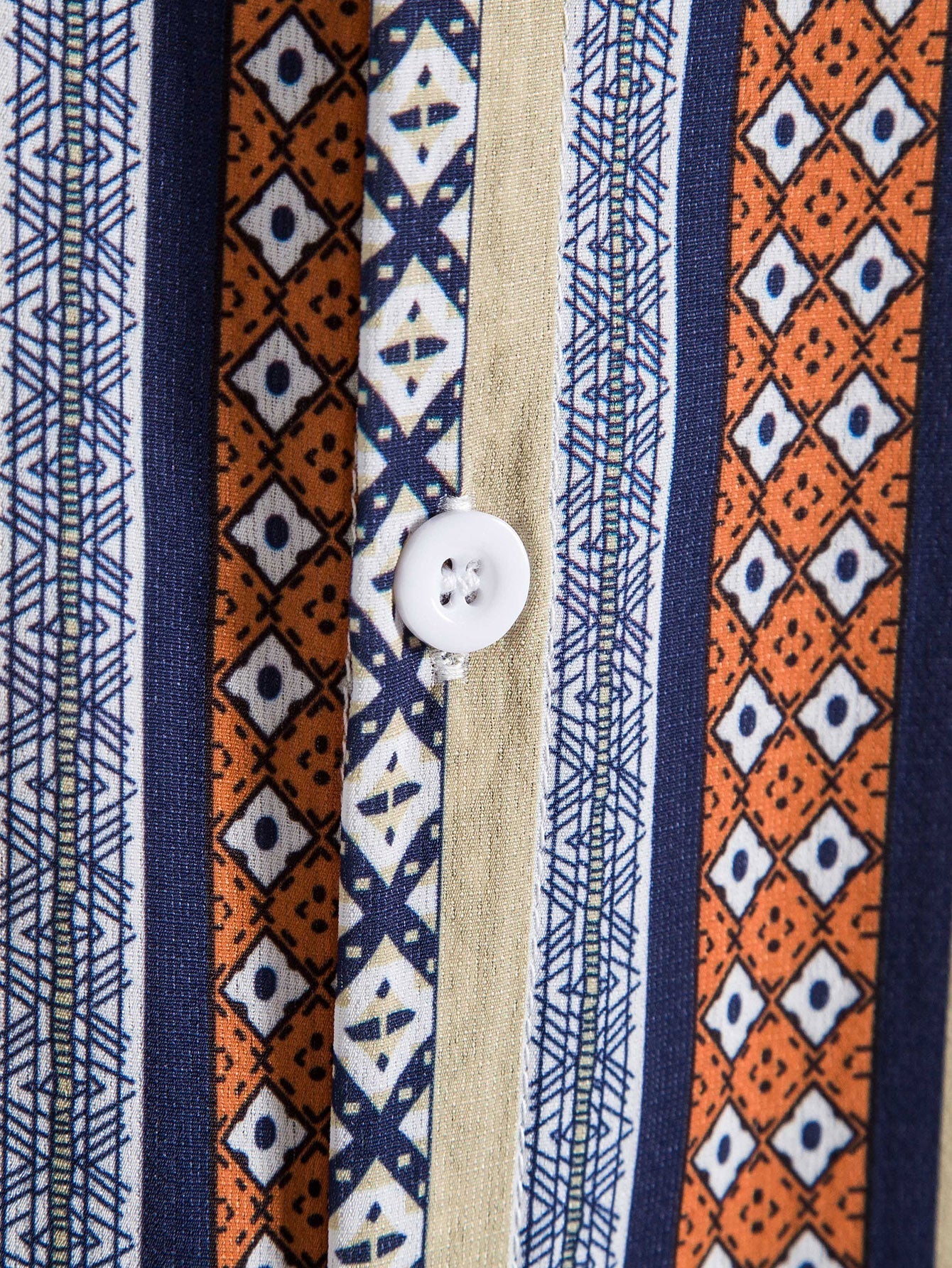 Shirt met etnische geometrieprint