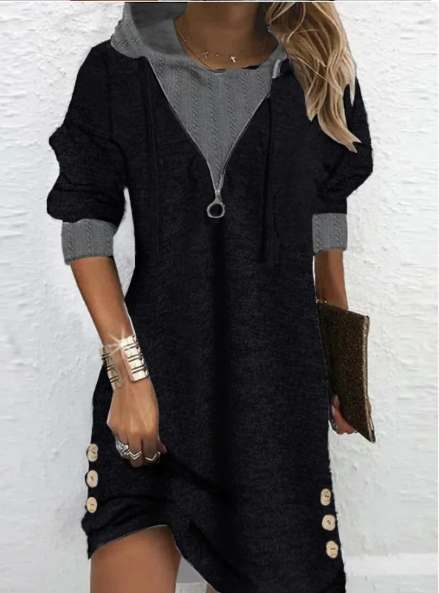 Saly™ - Jurk met capuchon