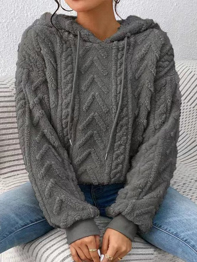 Herfst sweatshirt met capuchon en ritssluiting