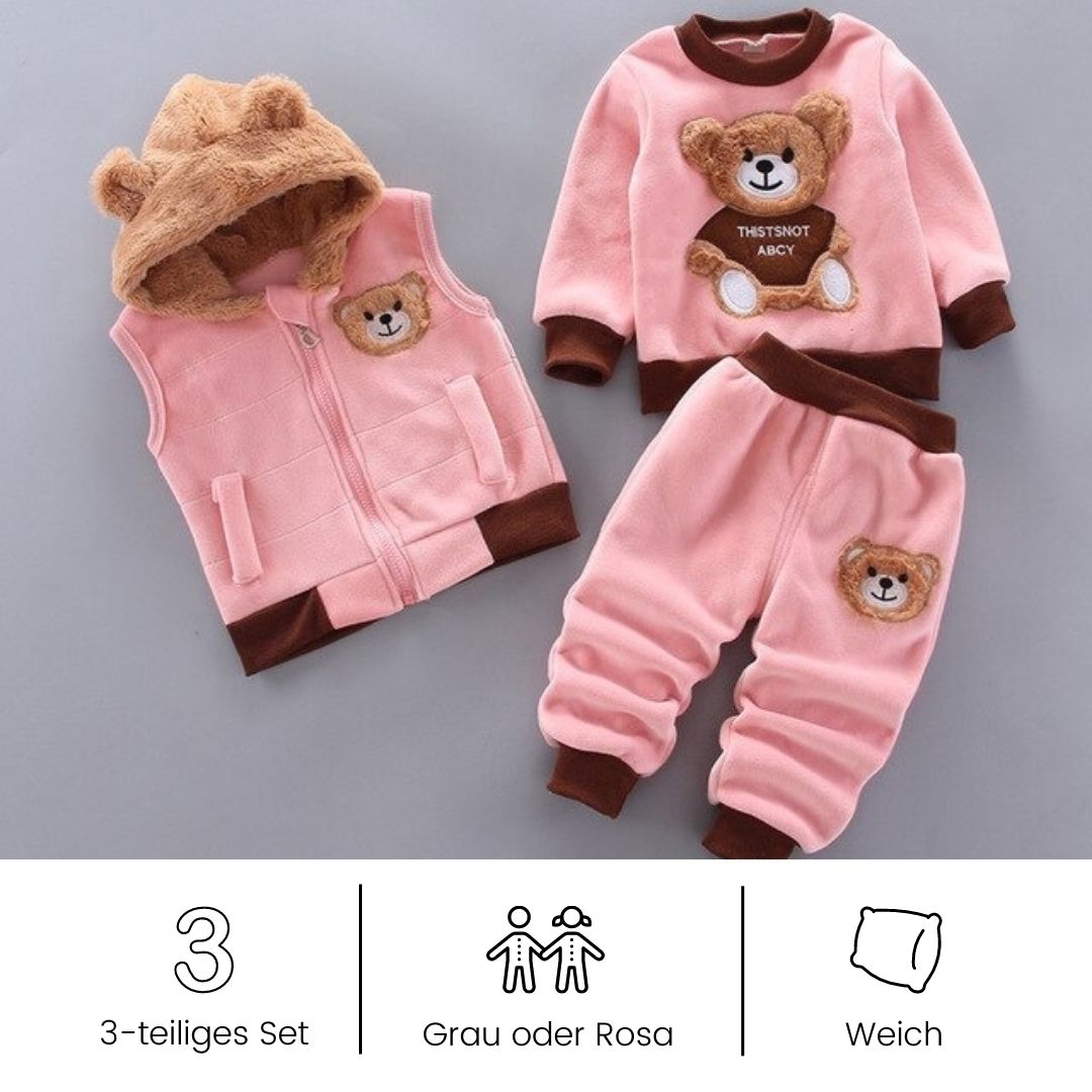 maamia teddybeer kostuum voor je baby (3-delige set)
