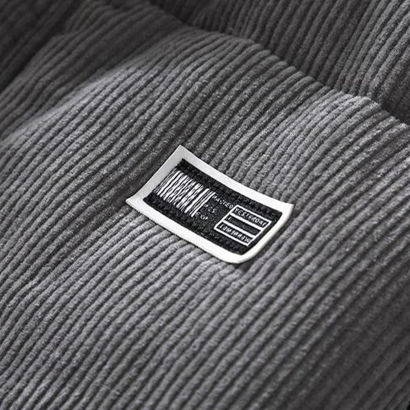 Puffy corduroy parka voor heren