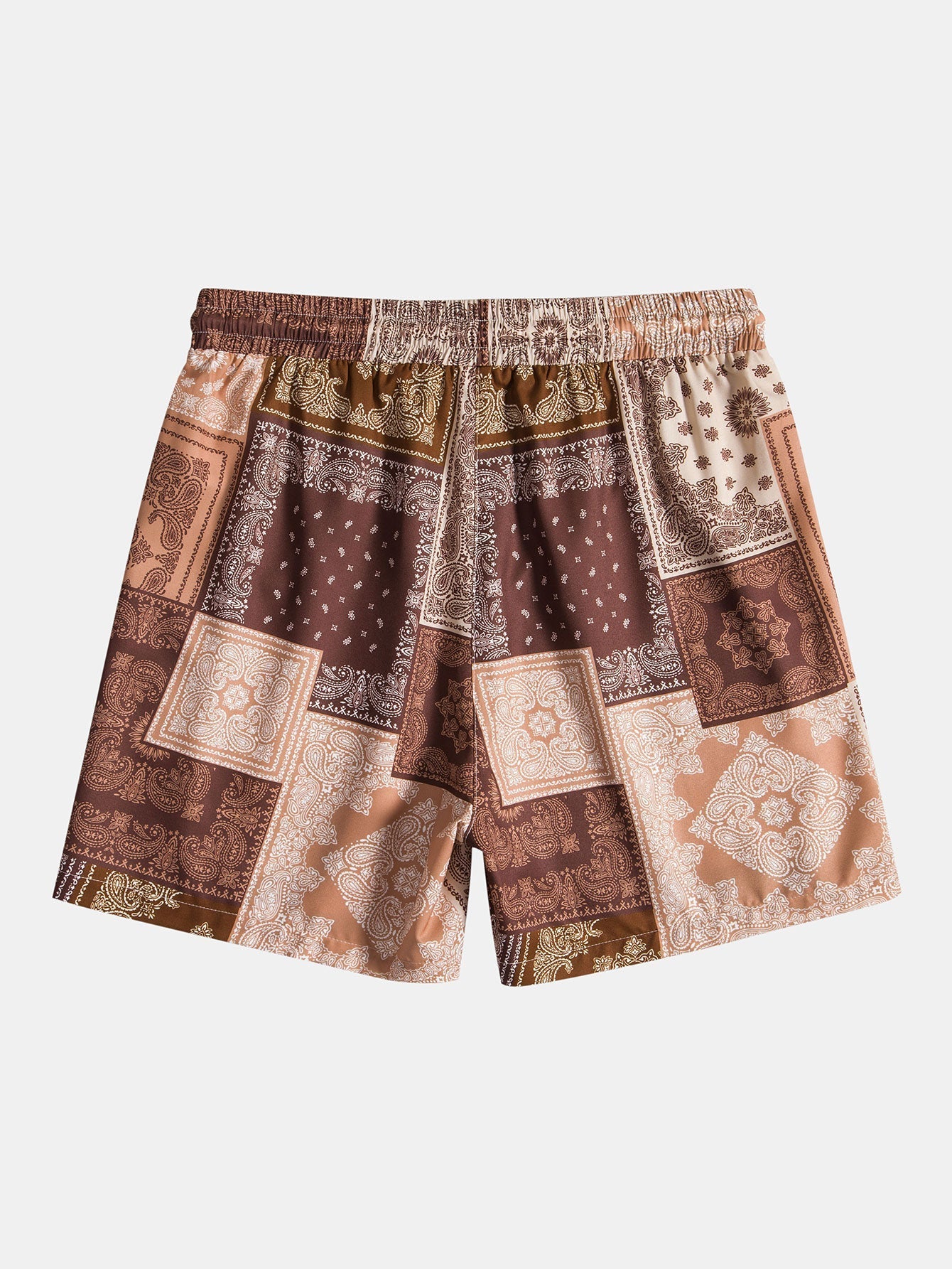 Paisley overhemd & shorts met patchworkprint