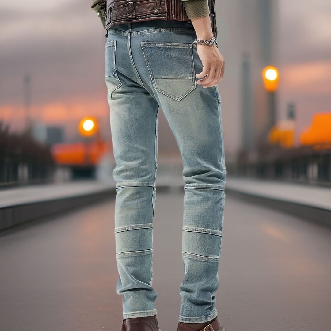 Rasmus | Modieuze motorjeans