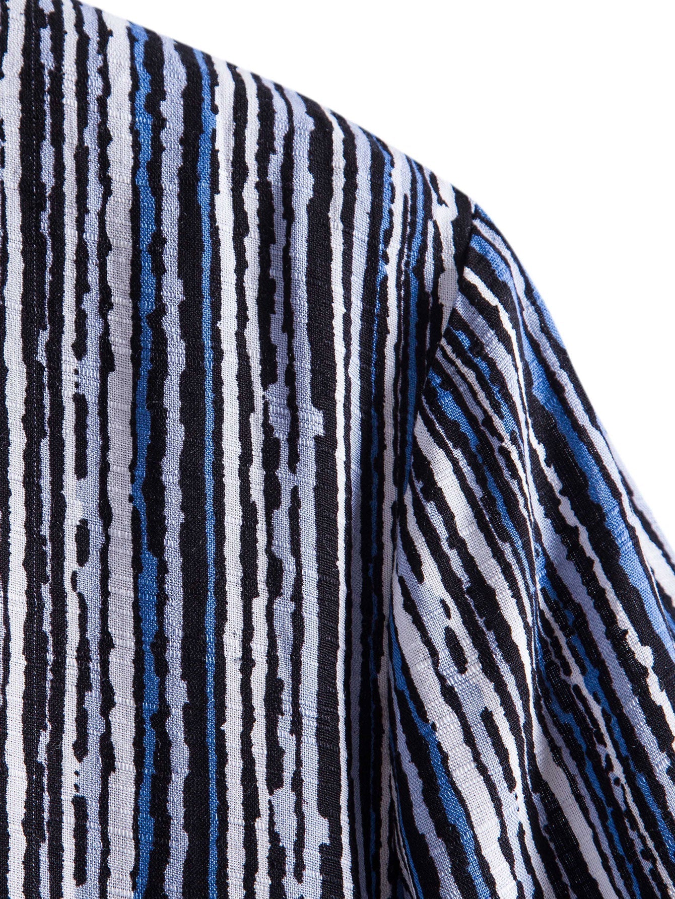 Golvend overhemd met knoopsluiting