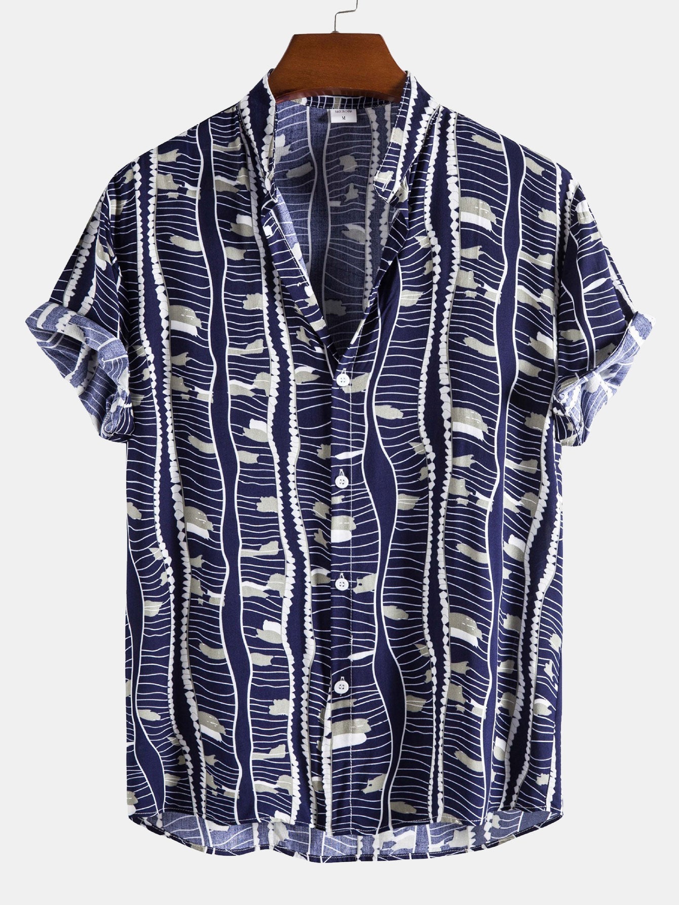 Overhemd met staande kraag