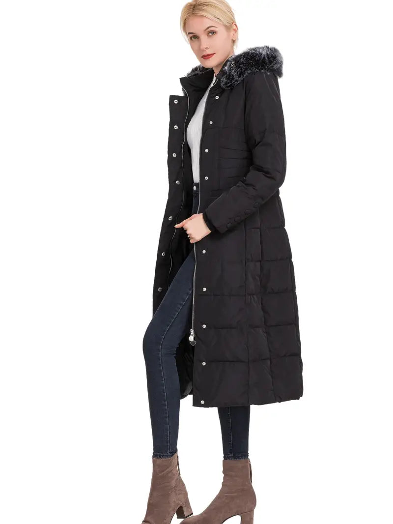 Buxller™ jas met knoopsluiting en capuchon