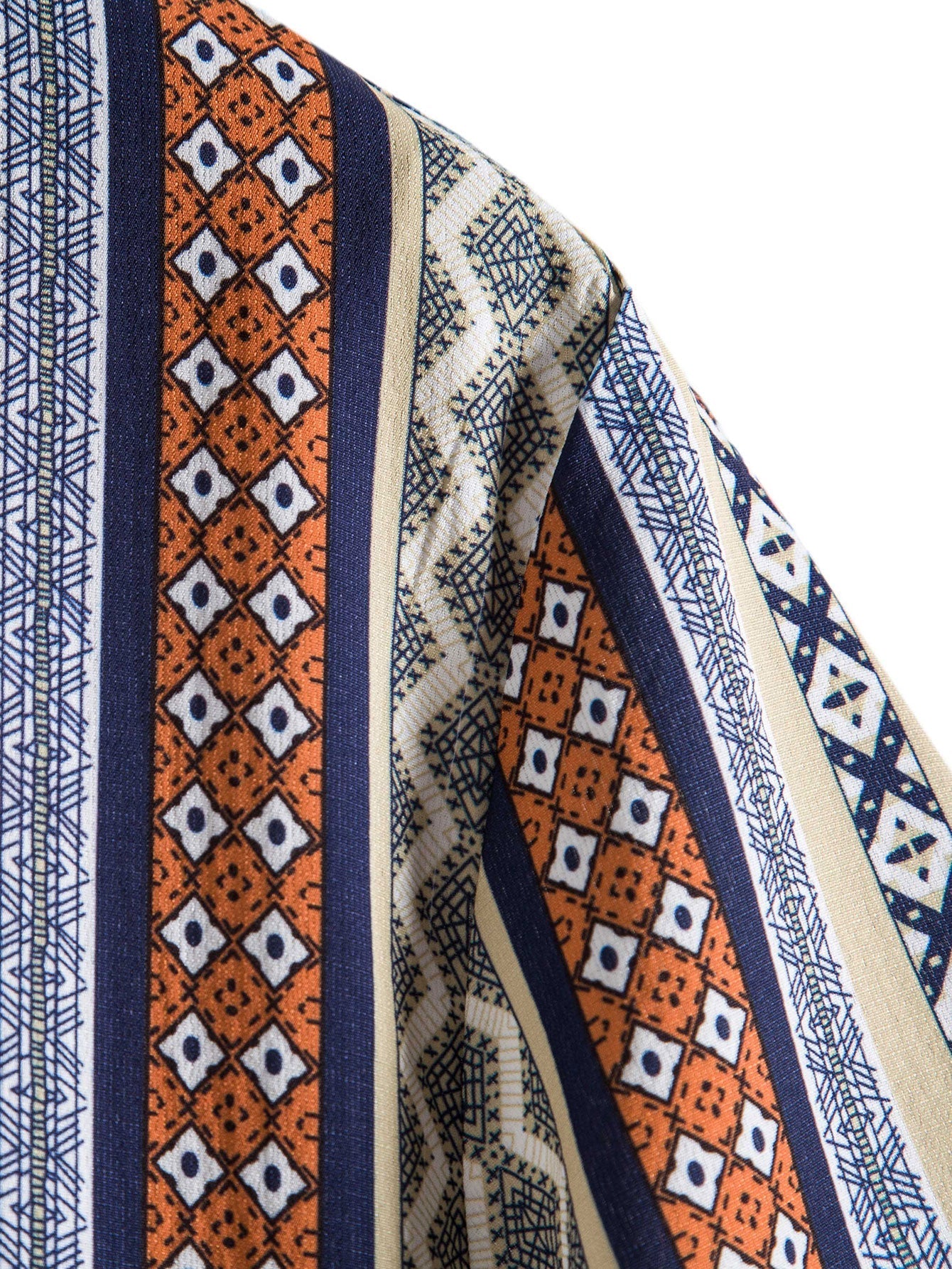 Shirt met etnische geometrieprint