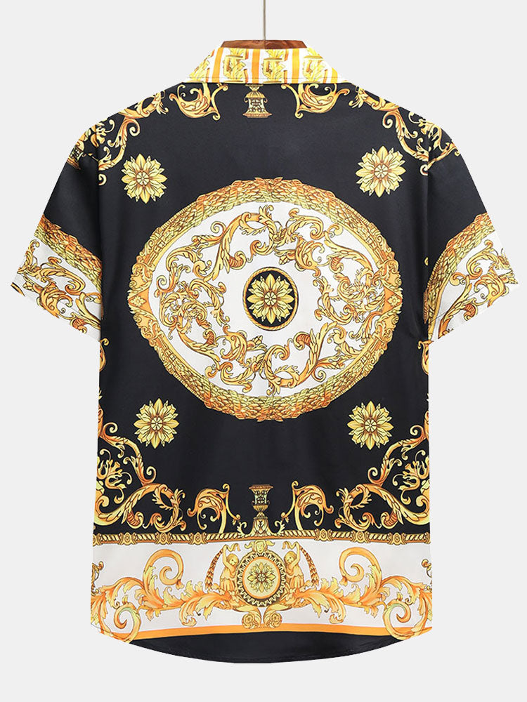 Barok Overhemd & Korte Broek met Knoopsluiting