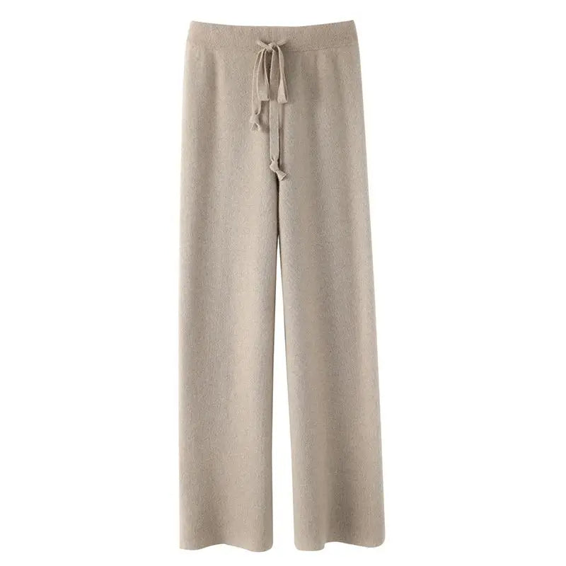 Broek met hoge taille Warme broek