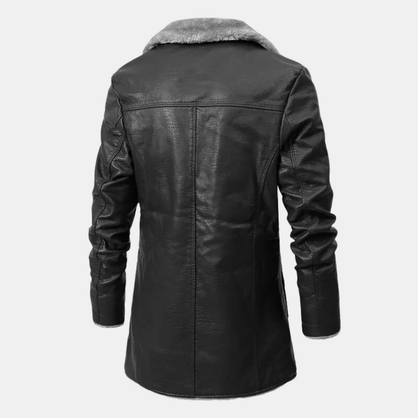 Leren winterjas voor heren