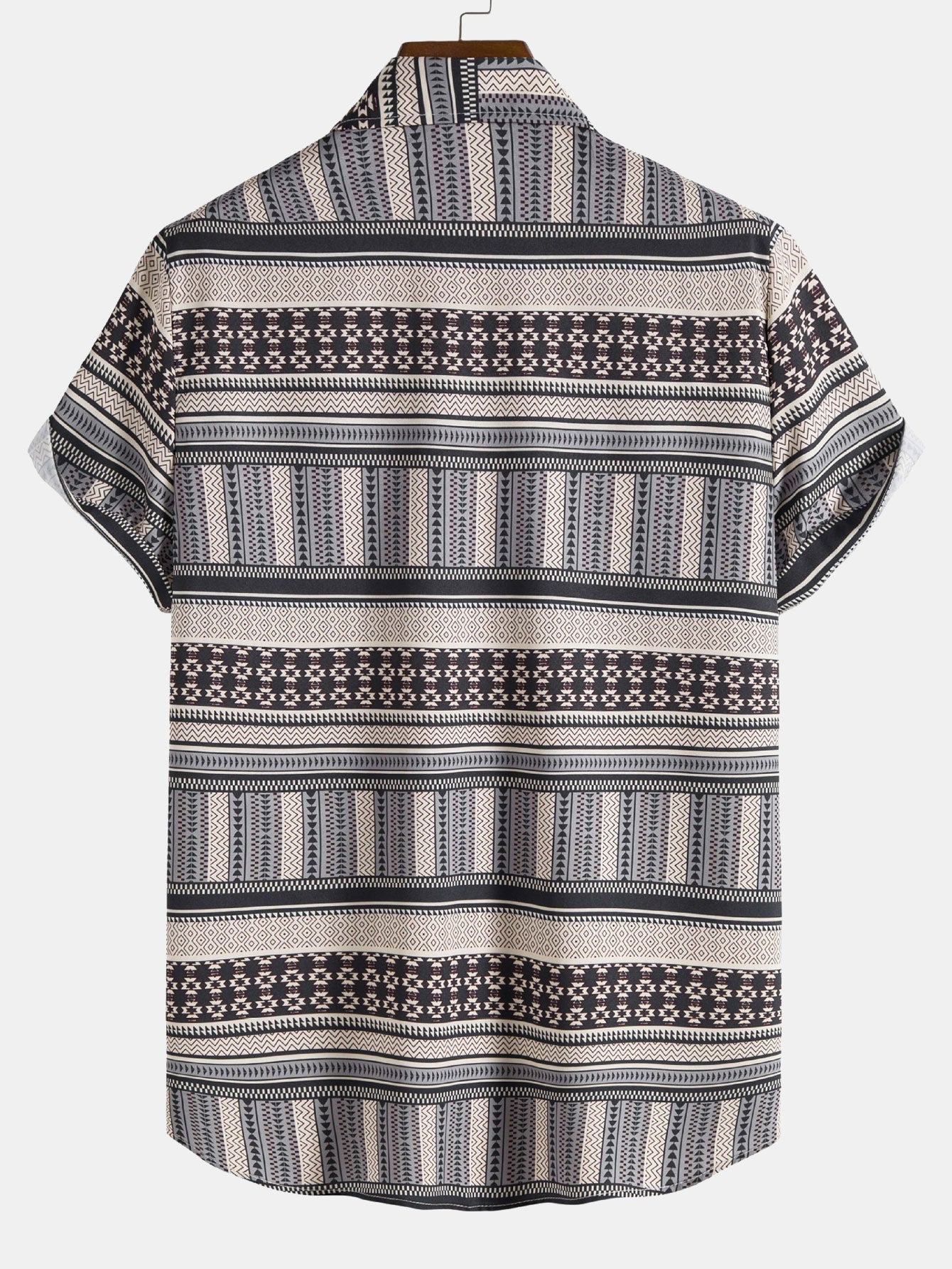 Aztec Print Knoop Overhemd