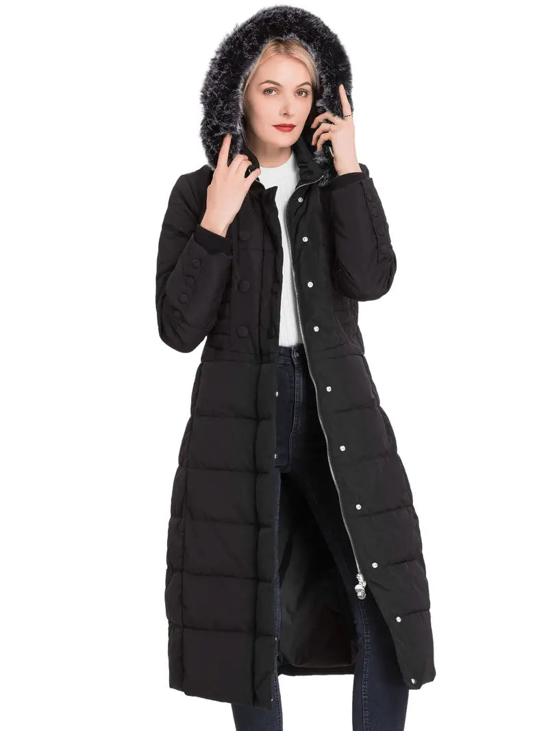 Buxller™ jas met knoopsluiting en capuchon