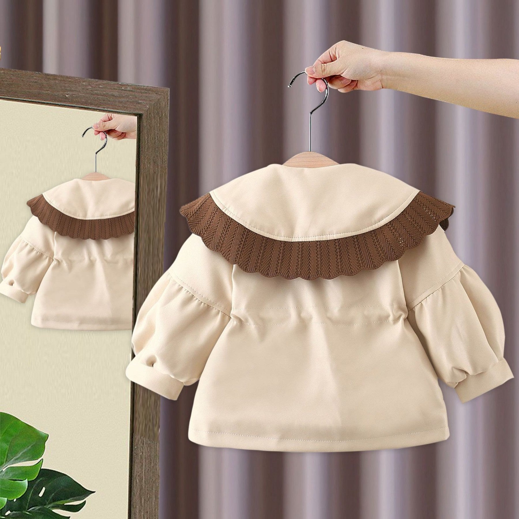 Babyjas met kanten jasje