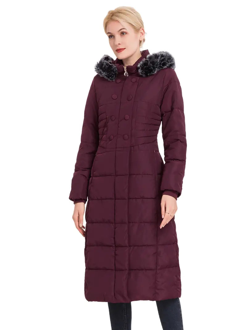 Buxller™ jas met knoopsluiting en capuchon