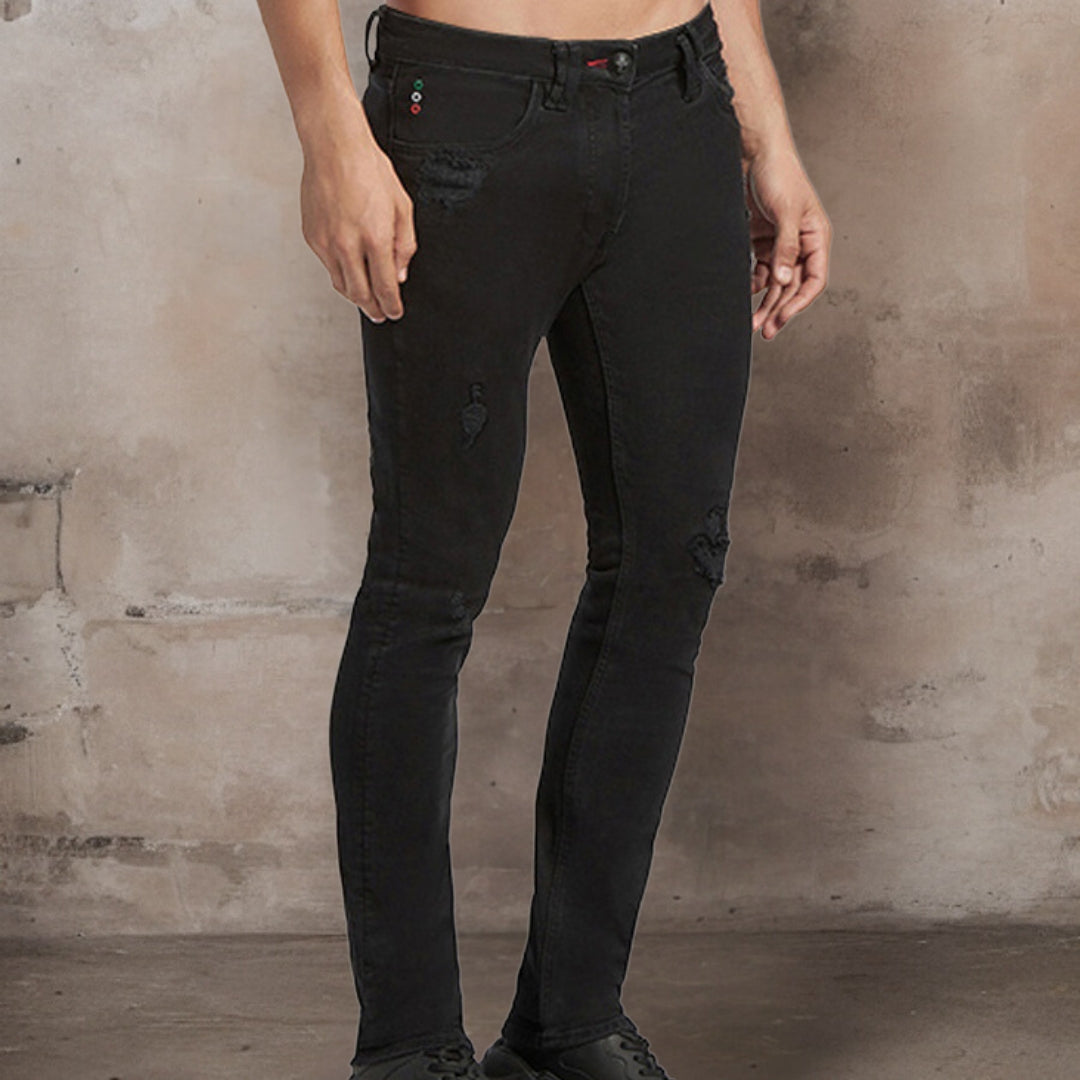 Vico™ Stretch jeans met gescheurde rand in een slanke pasvorm