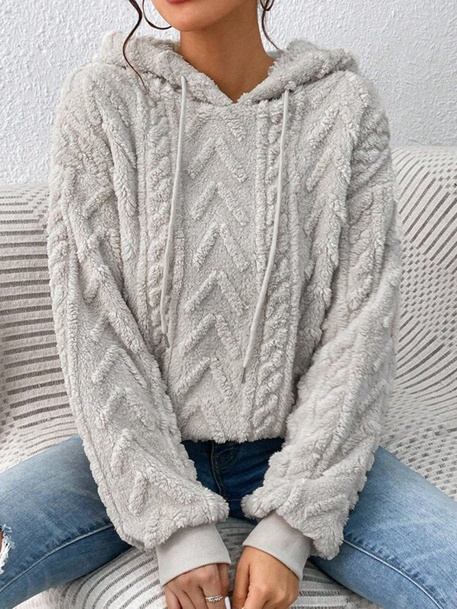 Herfst sweatshirt met capuchon en ritssluiting