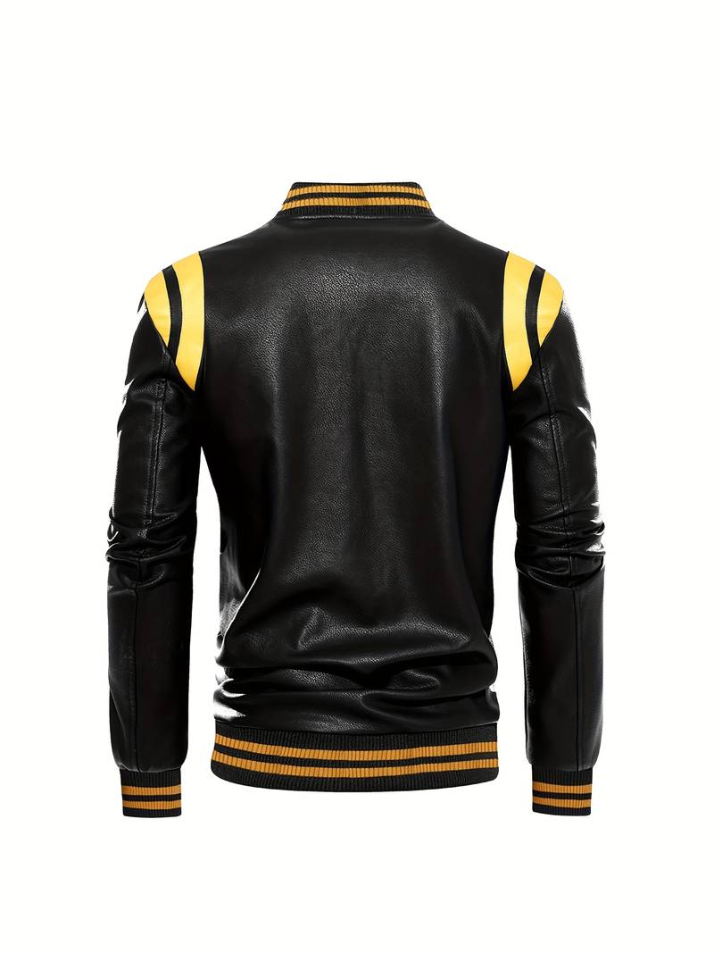 Casual bikerjack voor heren