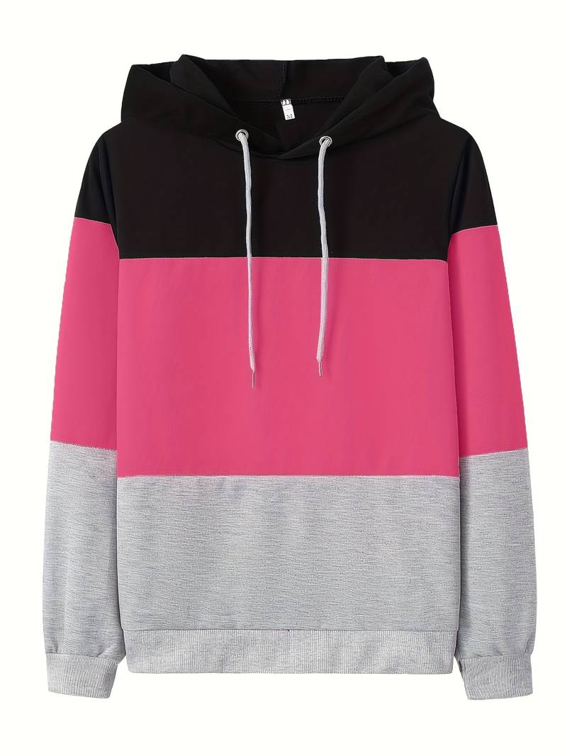 Colour block hoodie voor dames