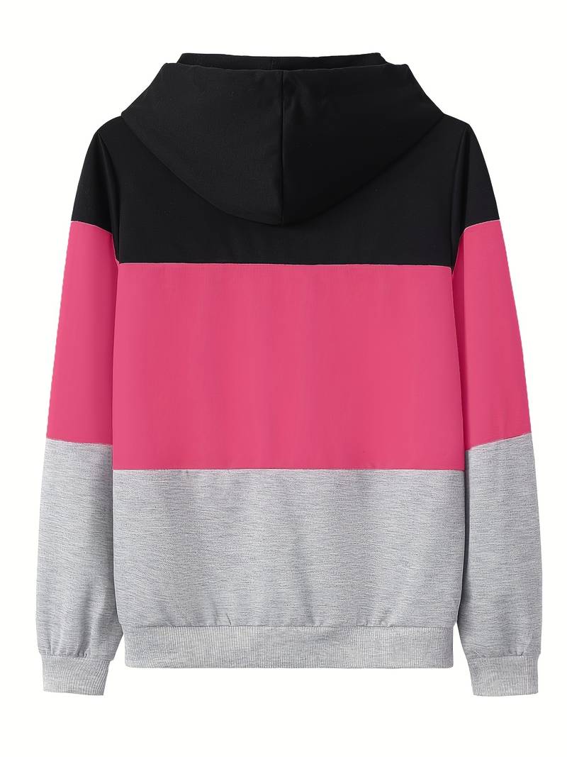 Colour block hoodie voor dames
